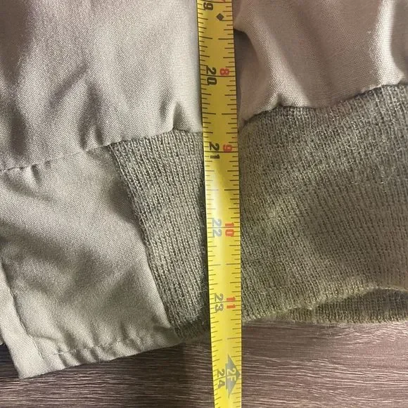 Vintage Unisex Fox Knapp Khaki Bomber Jacket Size Small - Picture 6 of 10